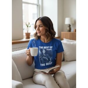 Port‎ Company Top Gun Iceman Graphic Tee Blue Val Kilmer Movie T-Shirt Small